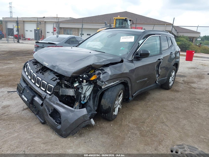 Vin: 3c4njdbn9pt559109, lot: 46324075, jeep compass latitude 4x4 20232