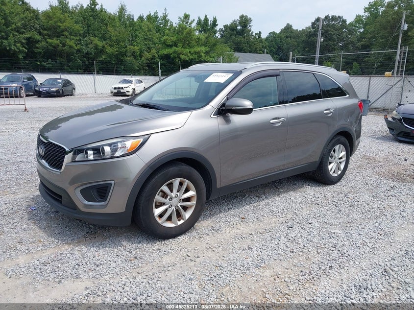 Vin: 5xypg4a3xgg004894, lot: 46324094, kia sorento 2.4l lx 20162