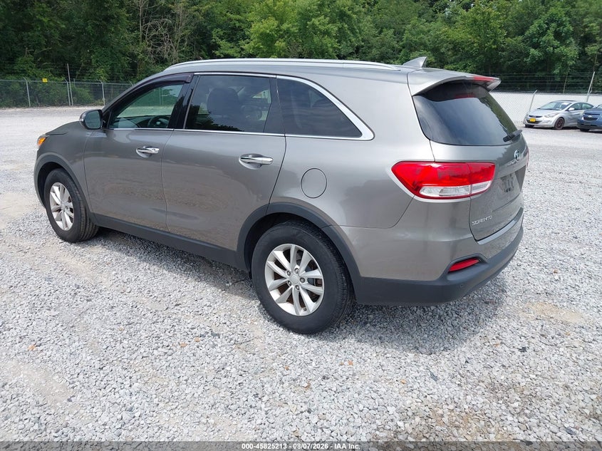 Vin: 5xypg4a3xgg004894, lot: 46324094, kia sorento 2.4l lx 20163