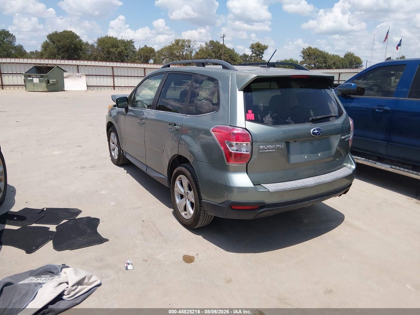 Vin: jf2sjarc4fh426164, lot: 46324097, subaru forester 2.5i limited 20153