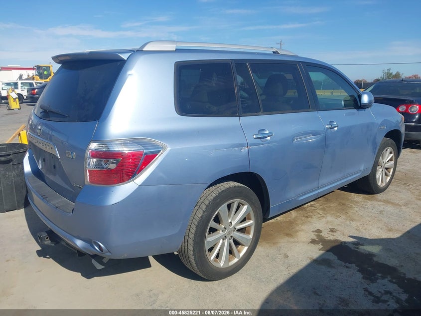 2008 TOYOTA HIGHLANDER HYBRID auction photo 4