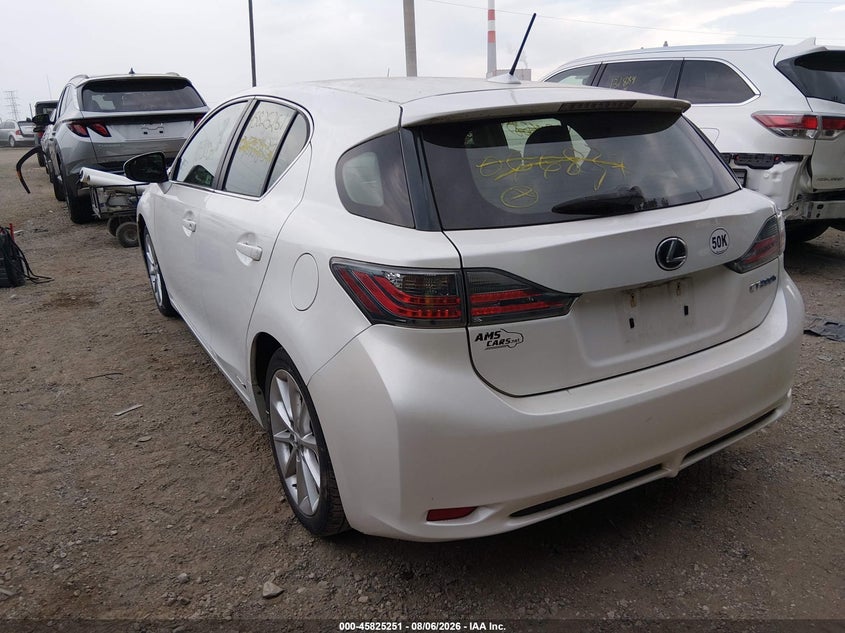 Vin: jthkd5bh3c2066837, lot: 46324132, lexus ct 200h premium 20123