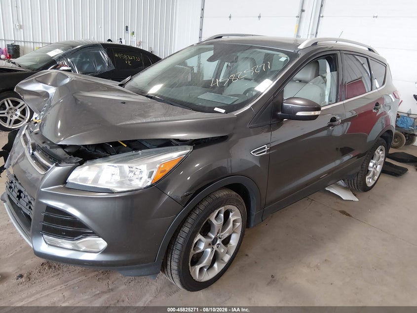 Vin: 1fmcu9j90fub30523, lot: 46324152, ford escape titanium 20152