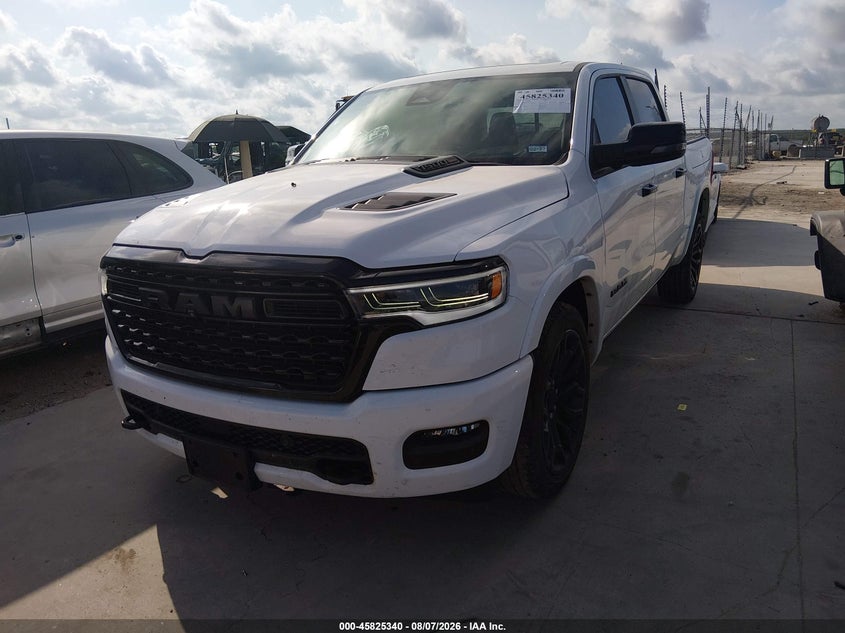 Vin: 1c6srfhpxsn672311, lot: 46324221, ram 1500 limited  4x4 5'7 box 20252