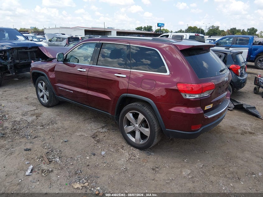 Vin: 1c4rjebg3gc320966, lot: 46324244, jeep grand cherokee limited 20163