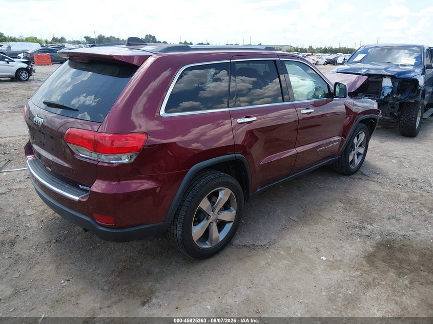 Vin: 1c4rjebg3gc320966, lot: 46324244, jeep grand cherokee limited 20164