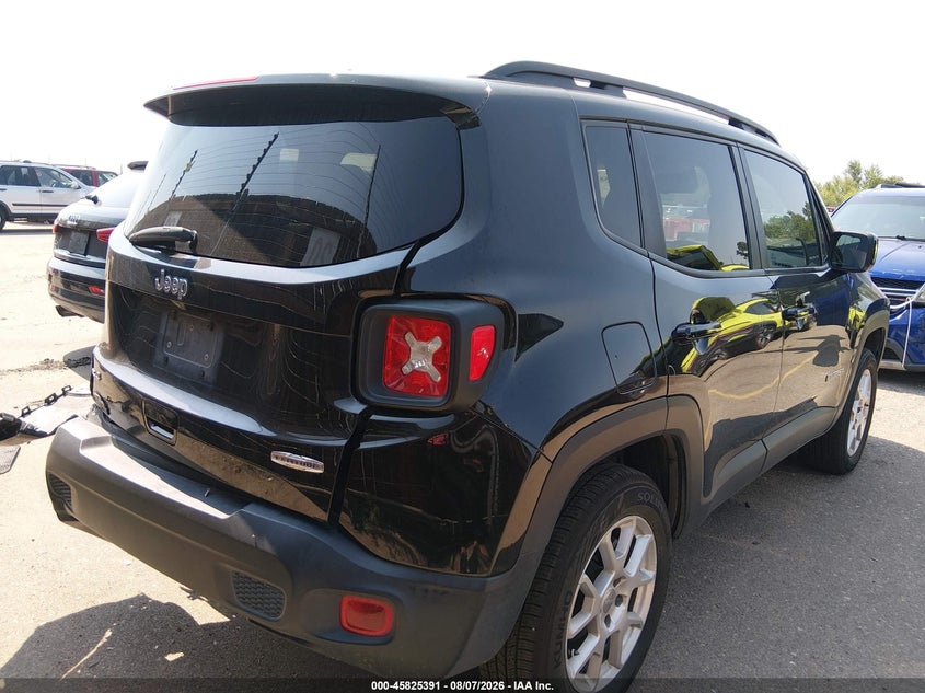 Vin: zacnjbbbxlpl53175, lot: 46324272, jeep renegade latitude 4x4 20204