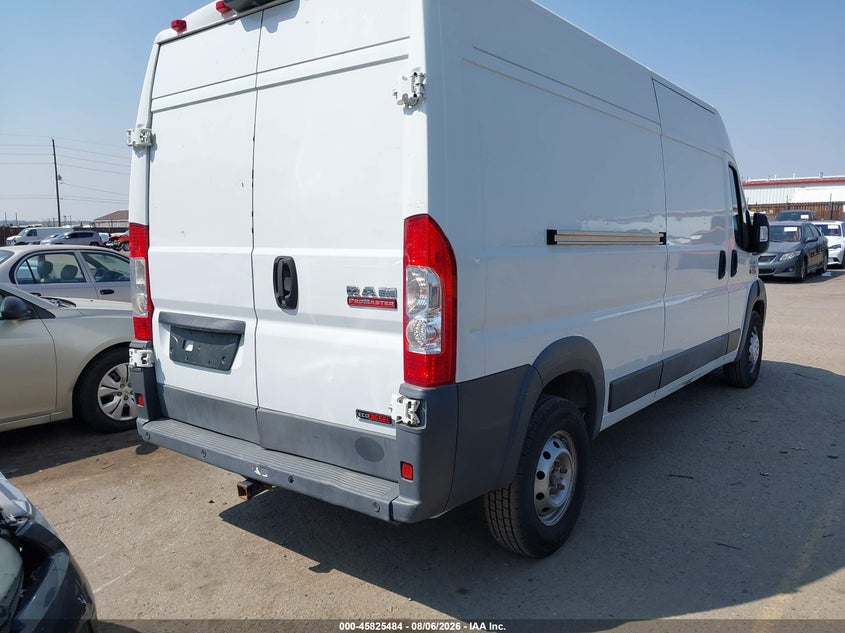 Vin: 3c6urvhd9fe510480, lot: 46324365, ram promaster 3500 high roof 20154
