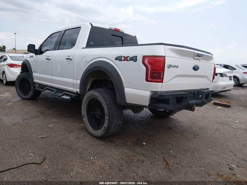 Vin: 1ftew1eg6fkd95699, lot: 46324378, ford f-150 lariat 20153