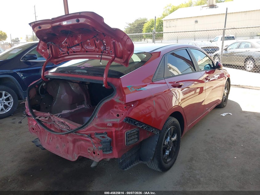 Vin: kmhll4ag3mu198106, lot: 46324497, hyundai elantra se 20214