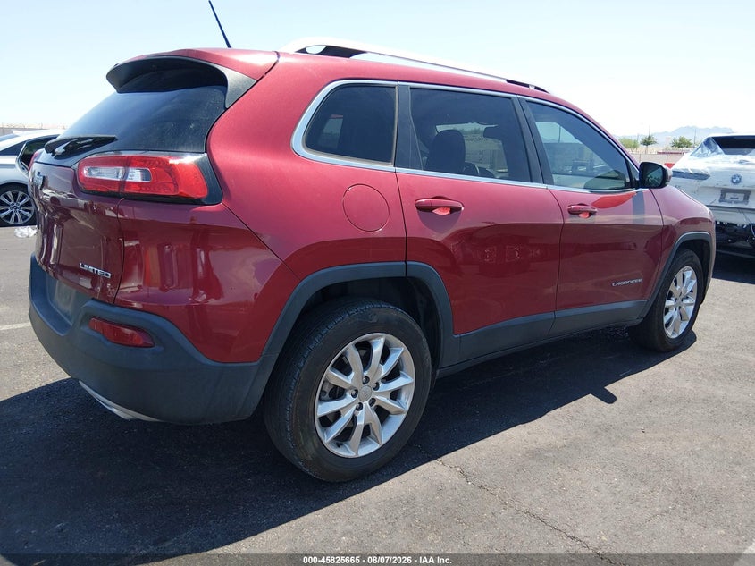 Vin: 1c4pjmds4fw739862, lot: 46324546, jeep cherokee limited 20154