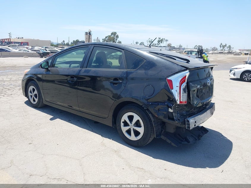 Vin: jtdkn3du0e1749956, lot: 46324548, toyota prius three 20143
