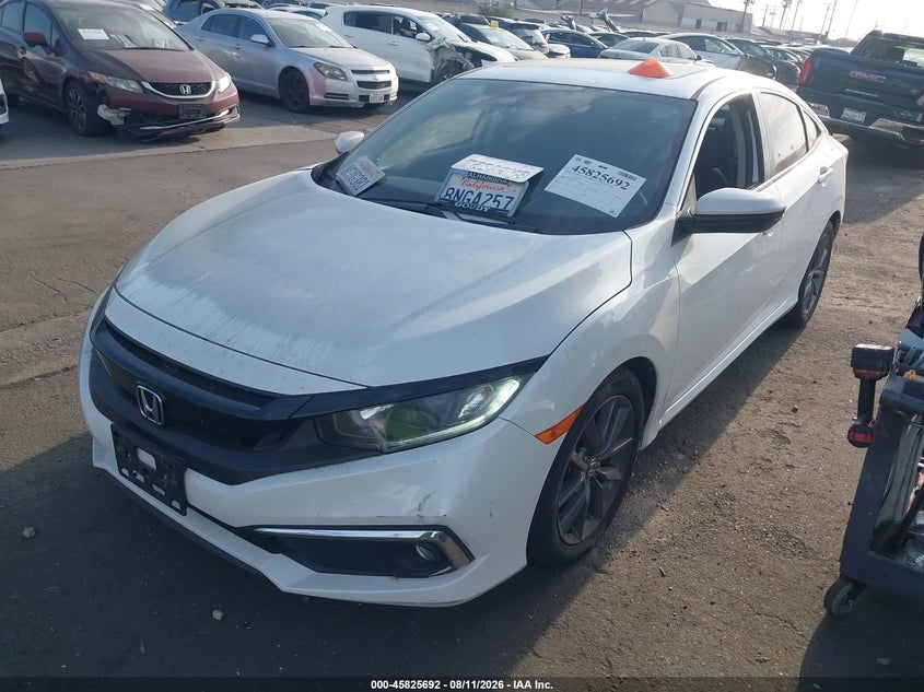 2019 Honda Civic Ex, Правый бок, IAAI, VIN 19XFC1F38KE216374 — фото 2