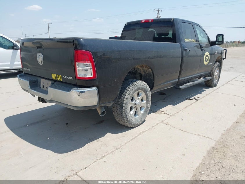 Vin: 3c6ur5jl0pg587097, lot: 46324589, ram 2500 lone star  4x4 8' box 20234