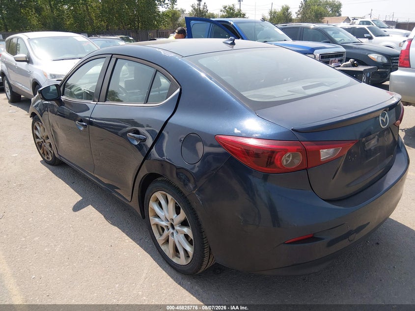 Vin: jm1bm1v34e1177951, lot: 46324657, mazda mazda3 s touring 20143