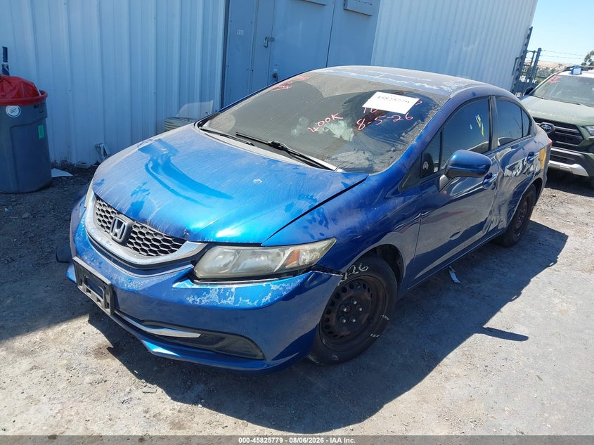 Vin: 19xfb2f59ee220092, lot: 46324660, honda civic lx 20142