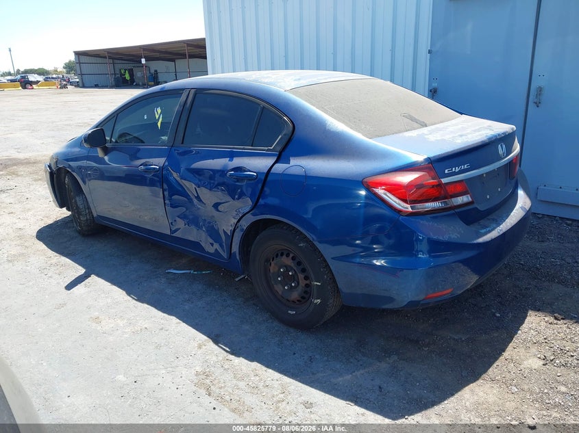 Vin: 19xfb2f59ee220092, lot: 46324660, honda civic lx 20143