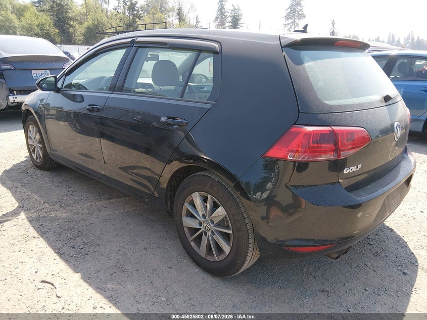 Vin: 3vw117au5hm070997, lot: 46324683, volkswagen golf tsi s 4-door/tsi wolfsburg edition 4-door 20173