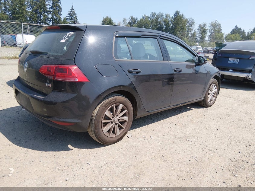 Vin: 3vw117au5hm070997, lot: 46324683, volkswagen golf tsi s 4-door/tsi wolfsburg edition 4-door 20174