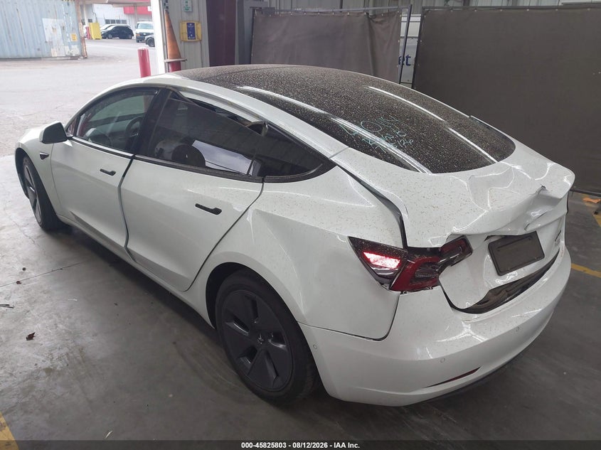 2022 TESLA MODEL 3 SEDAN ELECTRIC