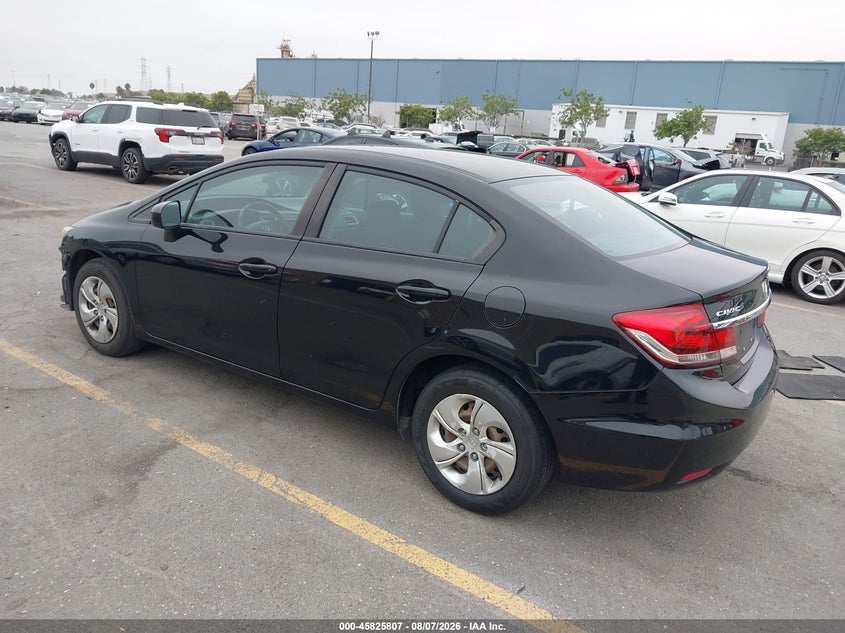 Vin: 19xfb2f51ee248405, lot: 46324688, honda civic lx 20143