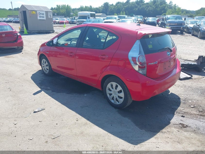Vin: jtdkdtb36e1568387, lot: 46324696, toyota prius c two 20143