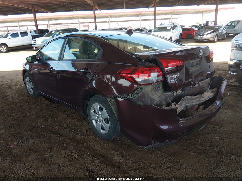Vin: 3kpfk4a77he081671, lot: 46324715, kia forte lx 20173