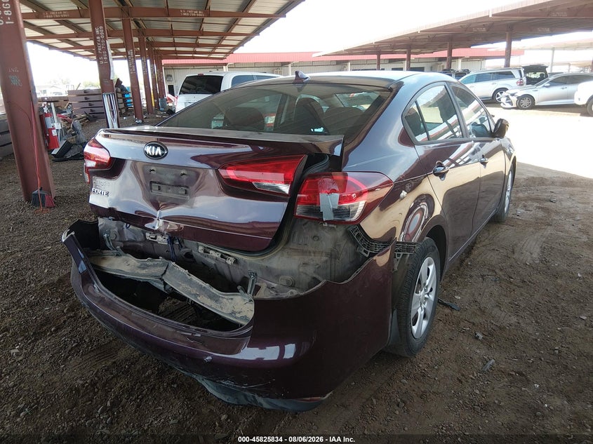 Vin: 3kpfk4a77he081671, lot: 46324715, kia forte lx 20174