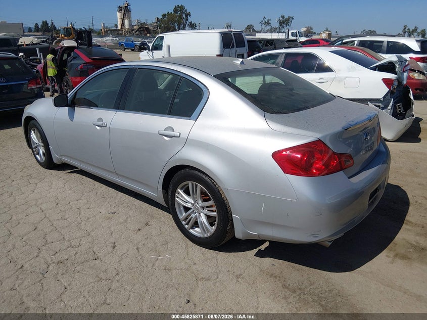 Vin: jn1dv6ap9cm811801, lot: 46324752, infiniti g25 journey 20123
