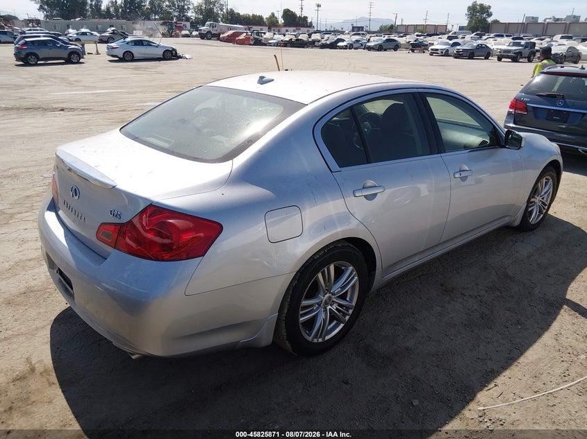 Vin: jn1dv6ap9cm811801, lot: 46324752, infiniti g25 journey 20124