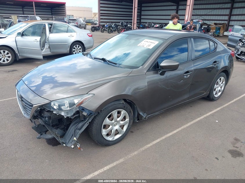 Vin: 3mzbm1u79fm176185, lot: 46324765, mazda mazda3 i sport 20152