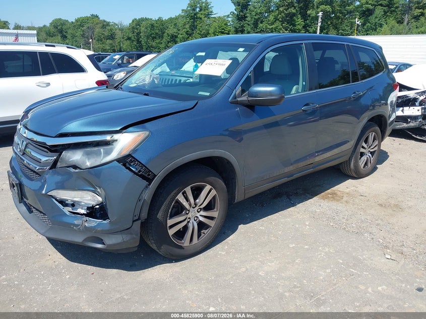 Vin: 5fnyf6h58gb013210, lot: 46324781, honda pilot ex-l 20162