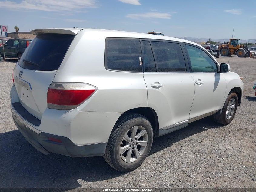 Vin: 5tdza3eh0cs021386, lot: 46324803, toyota highlander 20124