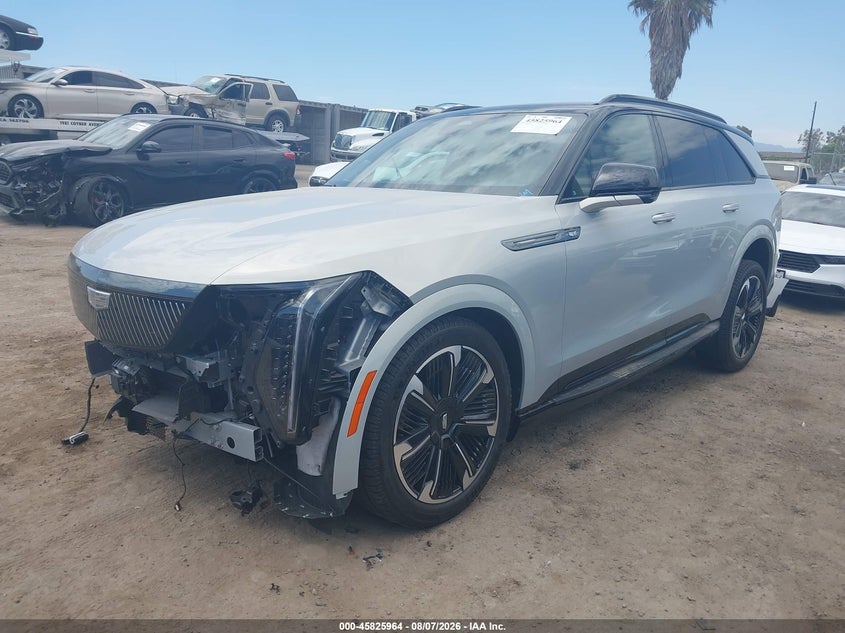 2025 Cadillac Escalade, Right Front, IAAI, VIN 1GYTEFKL8SU101219 — photo 2