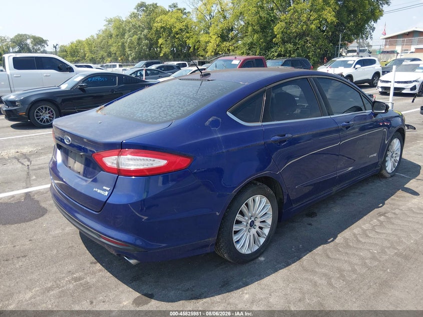 Vin: 3fa6p0lu4er300223, lot: 46324862, ford fusion hybrid se 20144