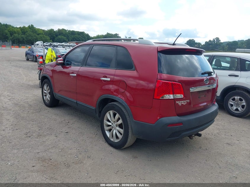 Vin: 5xyku4a29bg071621, lot: 46324880, kia sorento ex v6 20113