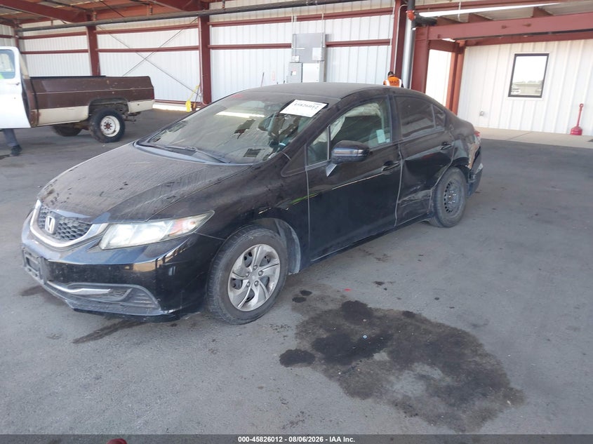 Vin: 19xfb2f54ee249077, lot: 46324893, honda civic lx 20142