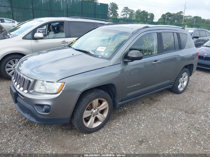 Vin: 1c4njcea7cd589681, lot: 46324912, jeep compass latitude 20122