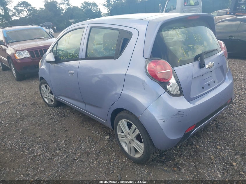 Vin: kl8cb6s98fc710110, lot: 46324924, chevrolet spark ls cvt 20153