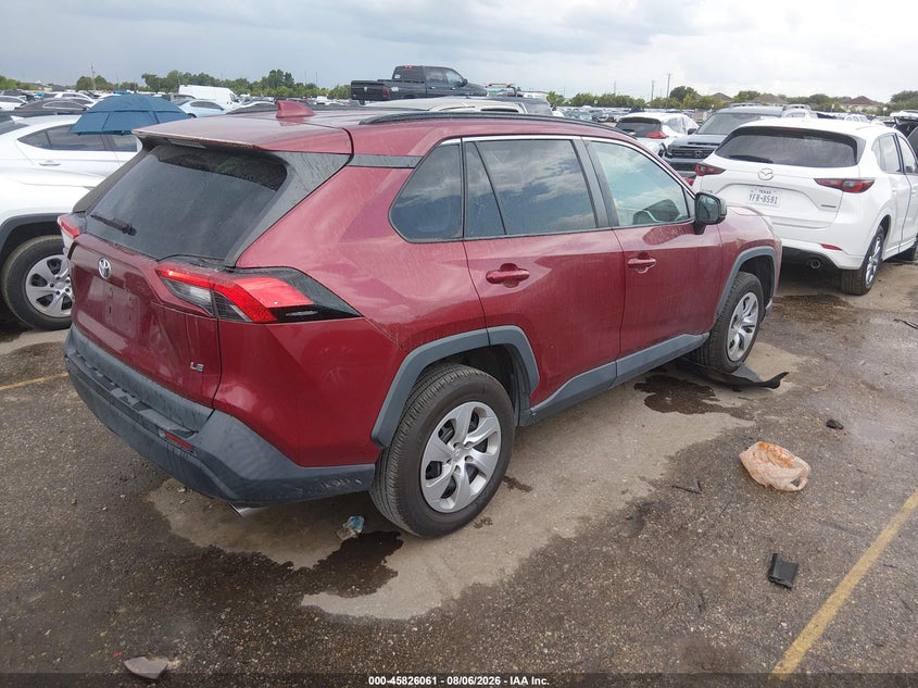 Vin: 2t3h1rfv8mw152276, lot: 46324942, toyota rav4 le 20214