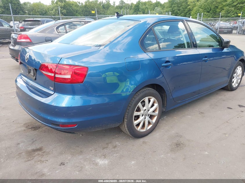 Vin: 3vwd17aj7fm239840, lot: 46324970, volkswagen jetta 1.8t se 20154