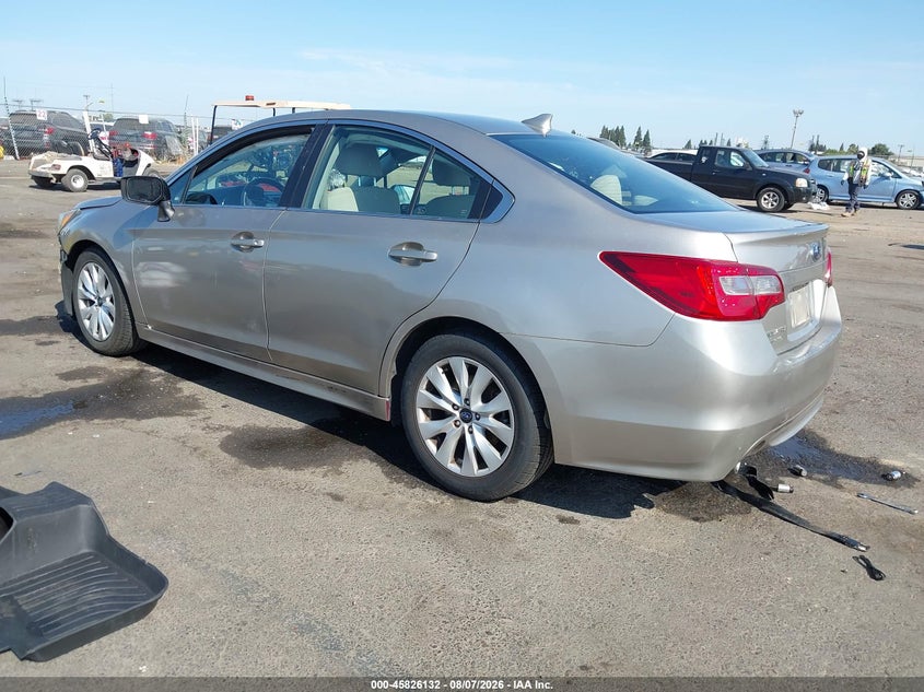 Vin: 4s3bnac66g3062527, lot: 46325013, subaru legacy 2.5i premium 20163