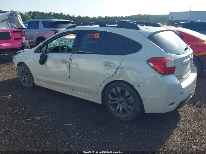 Vin: jf1gpap6xg8268677, lot: 46325075, subaru impreza 2.0i sport premium 20163