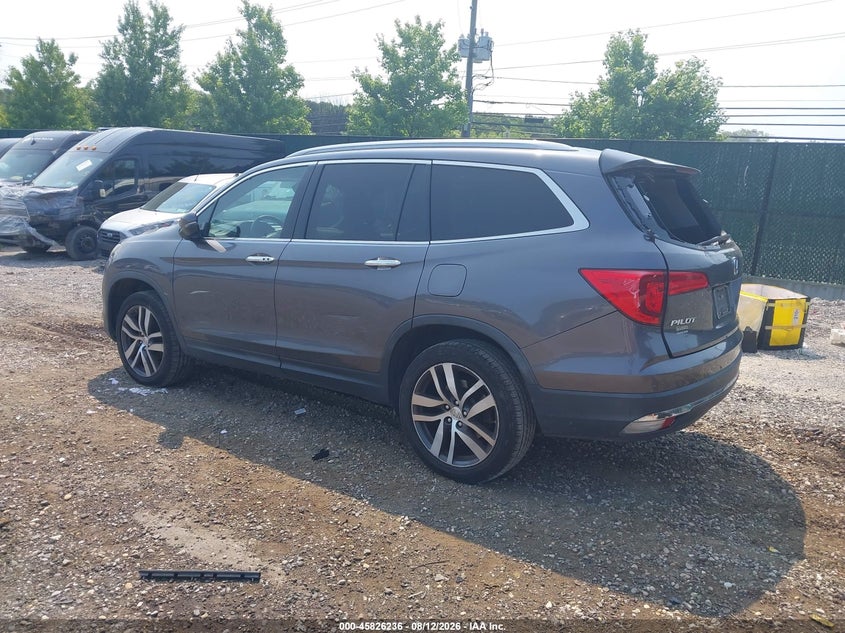 Vin: 5fnyf6h0xhb028362, lot: 46325117, honda pilot elite 20173