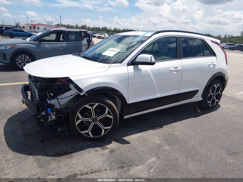 Vin: kndcr3le0r5170225, lot: 46325124, kia niro ex touring 20242