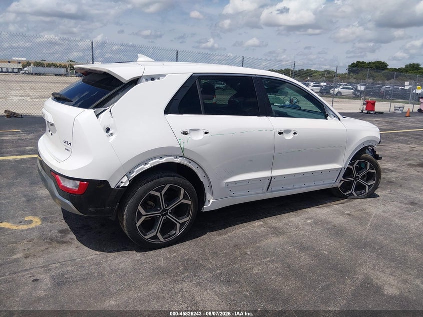 Vin: kndcr3le0r5170225, lot: 46325124, kia niro ex touring 20244