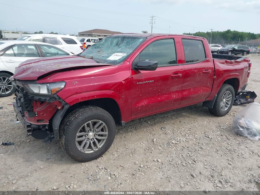 Vin: 1gcptcekxs1235715, lot: 46325145, chevrolet colorado 4wd lt 20252