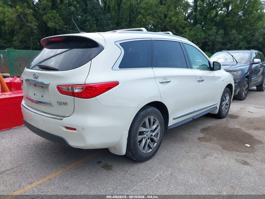 Vin: 5n1al0mm6ec547574, lot: 46325217, infiniti qx60 20144