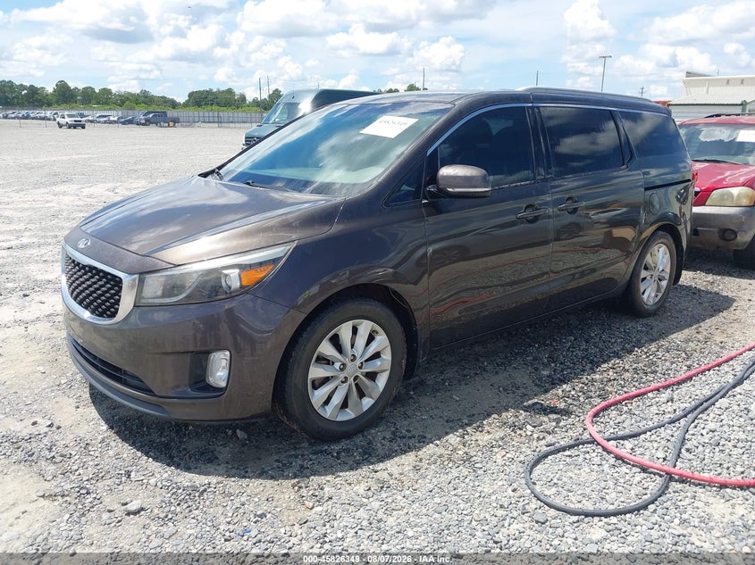 2015 Kia Sedona, Звичайний знос, IAAI, VIN KNDMC5C1XF6032860 — фото 2