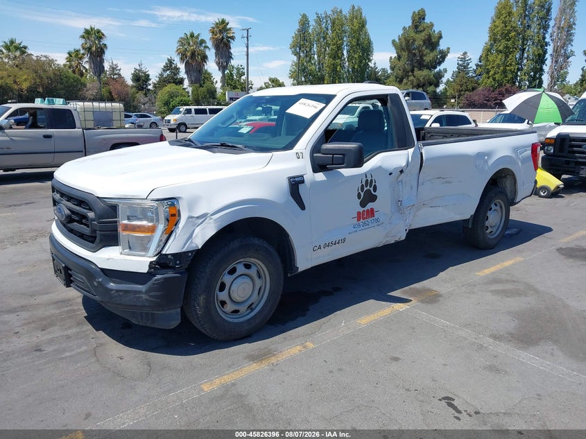 Vin: 1ftmf1cb4nkf15372, lot: 46325297, ford f-150 xl 20222